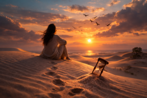 sanjati plažu i zalazak sunca