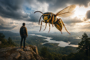 ogroman stršljan u snu